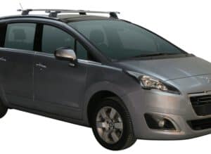 Whispbar Dakdragers Zwart Peugeot 5008 5dr MPV met Geintegreerde dakrails bouwjaar 2009-2017 Complete set dakdragers