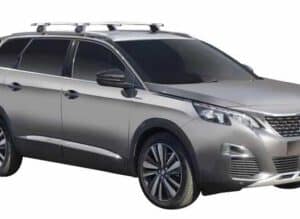 Whispbar Dakdragers Zwart Peugeot 5008 5dr SUV met Geintegreerde dakrails bouwjaar 2017-e.v. Complete set dakdragers