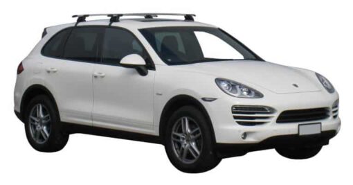 Whispbar Dakdragers Zilver Porsche Cayenne 5dr SUV met Glad Dak bouwjaar 2010-2014 Complete set dakdragers