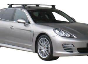 Whispbar Dakdragers Zilver Porsche Panamera 4dr Sedan met Vaste Bevestigingspunten bouwjaar 2009-2016 Complete set dakdragers