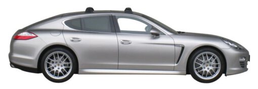 Whispbar Dakdragers Zilver Porsche Panamera 4dr Sedan met Vaste Bevestigingspunten bouwjaar 2009-2016 Complete set dakdragers