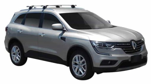 Whispbar Dakdragers Zwart Renault Koleos 5dr SUV met Geintegreerde dakrails bouwjaar 2016-e.v. Complete set dakdragers