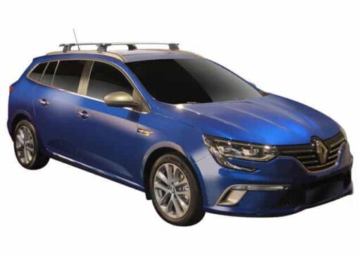 Whispbar Dakdragers Zwart Renault Megane 5dr Estate met Geintegreerde dakrails bouwjaar 2016-e.v. Complete set dakdragers