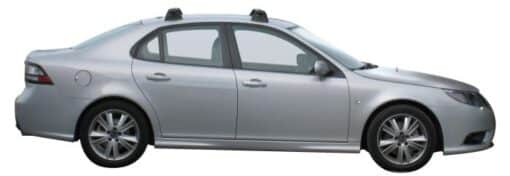 Whispbar Dakdragers Zwart Saab 43168 4dr Sedan met Vaste Bevestigingspunten bouwjaar 2003-2007 Complete set dakdragers