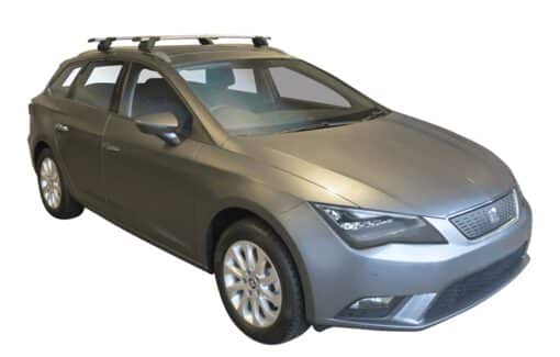 Whispbar Dakdragers Zwart Seat Leon ST 5dr Estate met Geintegreerde dakrails bouwjaar 2014-2016 Complete set dakdragers