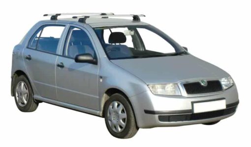 Whispbar Dakdragers Zilver Skoda Fabia 5dr Hatch met Vaste Bevestigingspunten bouwjaar 1999-2007 Complete set dakdragers