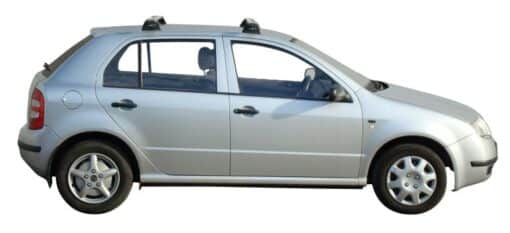 Whispbar Dakdragers Zilver Skoda Fabia 5dr Hatch met Vaste Bevestigingspunten bouwjaar 1999-2007 Complete set dakdragers