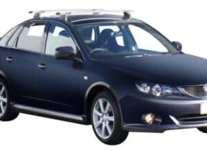 Whispbar Dakdragers Zwart Subaru Impreza Mk3 4dr Sedan met Vaste Bevestigingspunten bouwjaar 2007-2012 Complete set dakdragers