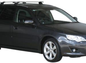 Whispbar Dakdragers Zwart Subaru Legacy 5dr Estate met Geintegreerde dakrails bouwjaar 2004-2009 Complete set dakdragers