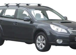 Whispbar Dakdragers Zwart Subaru Outback 5dr Estate met Geintegreerde dakrails bouwjaar 2010-2014 Complete set dakdragers