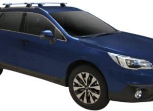 Whispbar Dakdragers Zwart Subaru Outback 5dr Estate met Geintegreerde dakrails bouwjaar 2015-e.v. Complete set dakdragers