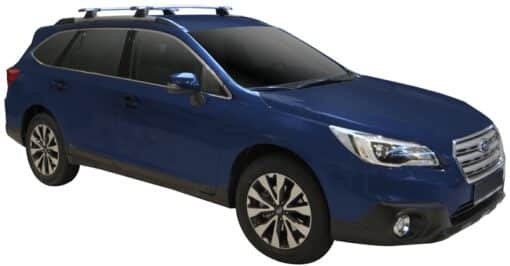 Whispbar Dakdragers Zwart Subaru Outback 5dr Estate met Geintegreerde dakrails bouwjaar 2015-e.v. Complete set dakdragers