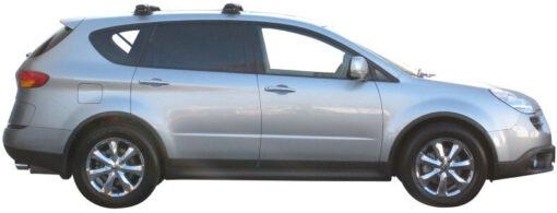 Whispbar Dakdragers Zilver Subaru Tribeca 5dr SUV met Vaste Bevestigingspunten bouwjaar 2006-2007 Complete set dakdragers