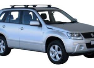 Whispbar Dakdragers Zwart Suzuki Escudo 5dr SUV met Geintegreerde dakrails bouwjaar 2005-2015 Complete set dakdragers