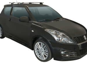 Whispbar Dakdragers Zwart Suzuki Swift 3dr Hatch met Vaste Bevestigingspunten bouwjaar 2010-2016 Complete set dakdragers