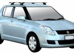 Whispbar Dakdragers Zwart Suzuki Swift 5dr Hatch met Vaste Bevestigingspunten bouwjaar 2004-2010 Complete set dakdragers