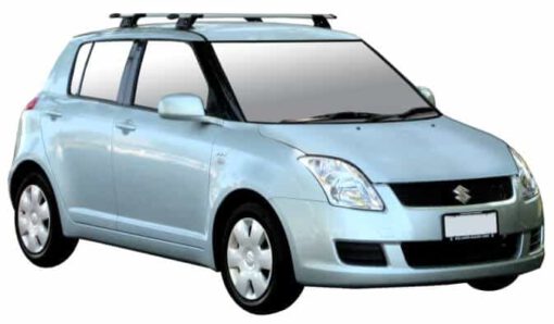 Whispbar Dakdragers Zwart Suzuki Swift 5dr Hatch met Vaste Bevestigingspunten bouwjaar 2004-2010 Complete set dakdragers