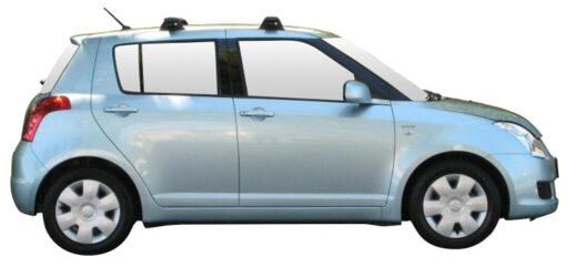 Whispbar Dakdragers Zwart Suzuki Swift 5dr Hatch met Vaste Bevestigingspunten bouwjaar 2004-2010 Complete set dakdragers