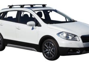 Whispbar Dakdragers Zwart Suzuki SX4 S-Cross 5dr SUV met Geintegreerde dakrails bouwjaar 2014-2016 Complete set dakdragers