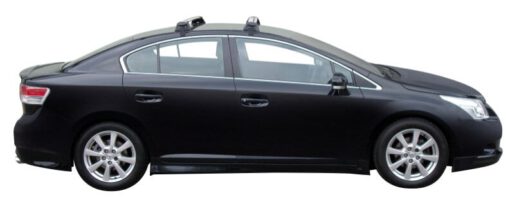 Whispbar Dakdragers Zilver Toyota Avensis 4dr Sedan met Glad Dak bouwjaar 2009-e.v. Complete set dakdragers