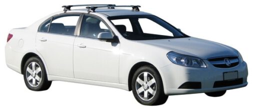 Whispbar Dakdragers Zwart Chevrolet Epica 4dr Sedan met Glad Dak bouwjaar 2006-2010 Complete set dakdragers