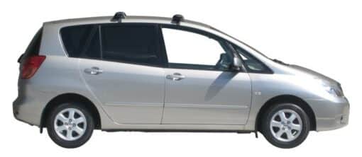 Whispbar Dakdragers Zilver Toyota Corolla Verso 5dr MPV met Glad Dak bouwjaar 2001-2006 Complete set dakdragers