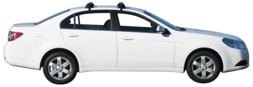 Whispbar Dakdragers Zwart Chevrolet Epica 4dr Sedan met Glad Dak bouwjaar 2006-2010 Complete set dakdragers