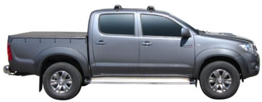 Whispbar Dakdragers Zilver Toyota HiLux Double Cab 4dr Ute met Glad Dak bouwjaar 2012-2015 Complete set dakdragers