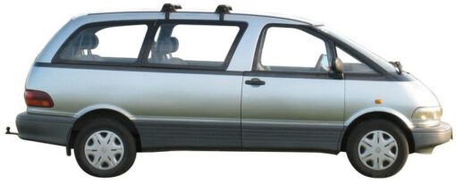 Whispbar Dakdragers Zilver Toyota Previa 4dr MPV met Vaste Bevestigingspunten bouwjaar 1991-1998 Complete set dakdragers