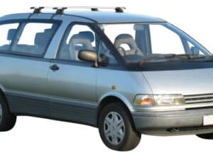 Whispbar Dakdragers Zwart Toyota Previa 4dr MPV met Vaste Bevestigingspunten bouwjaar 1991-1998 Complete set dakdragers