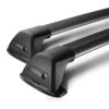 Whispbar Dakdragers Zwart Peugeot 3008 5dr SUV met Vaste Bevestigingspunten bouwjaar 2009-2015 Complete set dakdragers