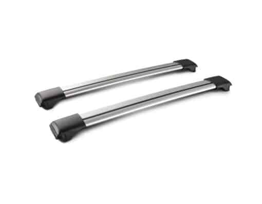 Whispbar Dakdragers Zilver Jeep Cherokee KJ 5dr SUV met Dakrails bouwjaar 2002-2007 Complete set dakdragers