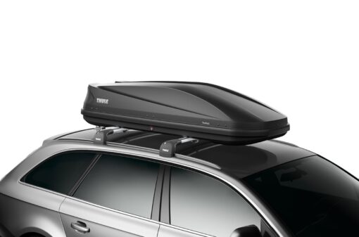 Thule Touring 780 Anthracite Aeroskin schuin